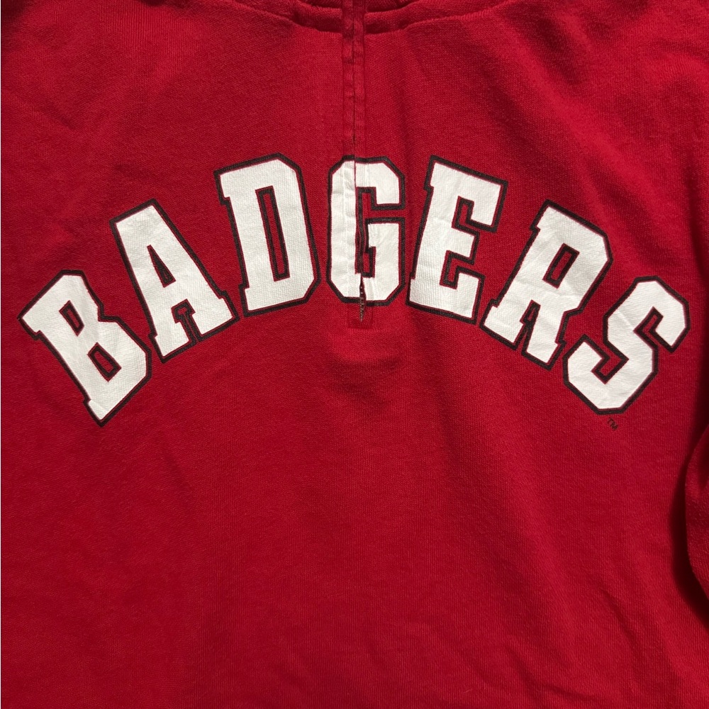 Red Badgers zip sweatshirt pink VS medium - Picture 3 of 5